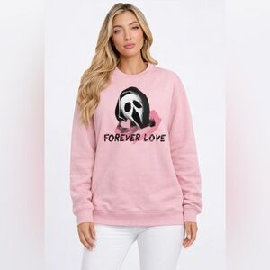Pink 'Forever Love' Graphic Sweatshirt